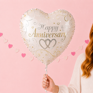Happy Anniversary Heart Balloon