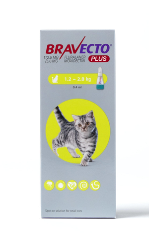 Bravecto PLUS Spot On Solution for Cats (Prescription Required)