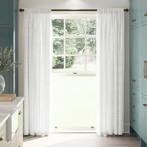 Novara Voile, Chiffon White - Made to Measure Curtains