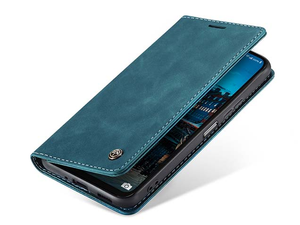 CaseMe Slim Synthetic Leather Wallet Case with Stand for Samsung Galaxy A16 - Teal