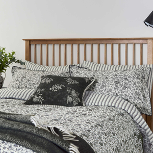 Regal Peacock Duvet Cover SET, Charcoal/White