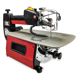 Lumberjack 18 Inch Variable Speed Scroll Saw with LED Light & Bl