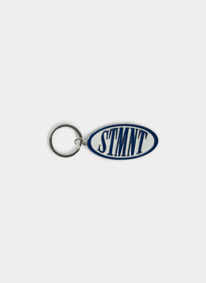 Statement Oval Logo Keychain