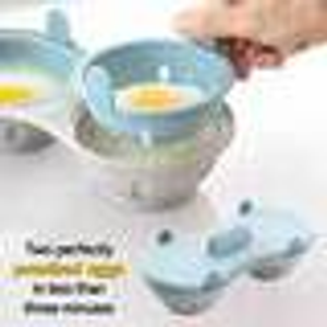 Double Microwave Egg Poacher