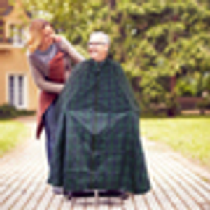 Wheelchair Raincoat - Tartan