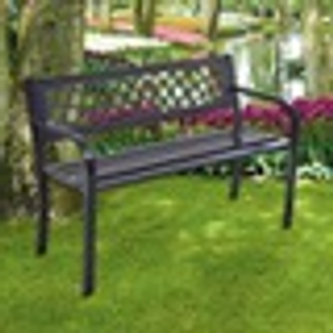 3-Seater Garden Bench (Metal w PVC) w-cover