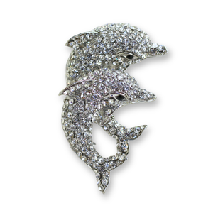 Dancing Dolphins Brooch