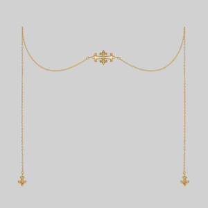 UNCHAINED. Armour Face Chain - Gold