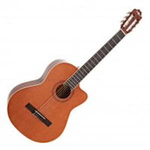 Deluxe Classical Guitar Single Cutaway by Gear4music, Natural