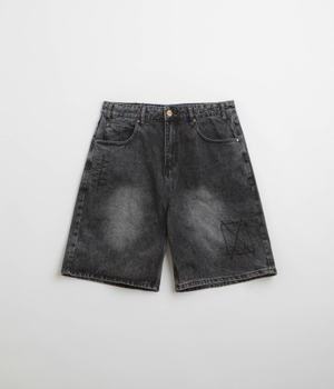 Butter Goods Stitch Denim Shorts - Distressed Grey