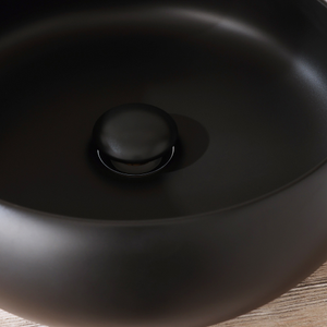 Milano Elements - Slotted Push Button Basin Waste - Graphite