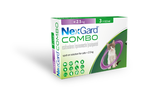 NexGard® COMBO Spot-on Solution for Cats(Prescription Required) Pack of 3