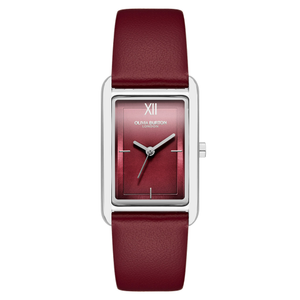 Olivia Burton Cranberry Leather Women's Watch - 24000198