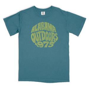 Alabama Outdoors Comfort Color Retro 1975 Non-Pocket Short Sleeve T-Shirt