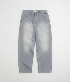 Dime Striped Classic Baggy Denim Pants - Sandblasted Grey