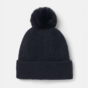 Joules Navy Effie Knited Bobble Hat