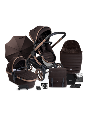 Peach 7 Pecan Pushchair and Carrycot - Complete Bundle
