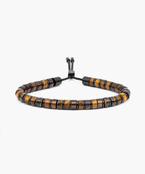 Brontide 6mm Adjustable Tiger Eye | Black - S 15-17cm