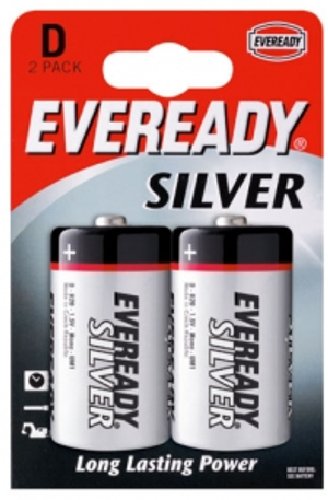 Eveready D R20s Silver Seal Batteries - 2 pack