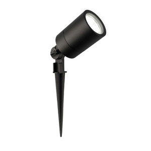 LED Garden Spike Lights GU10 - 3W - 6500K - IP65 Rated for Outdoor/Exterior Use - Black - 1 Metre Cable - 220-240V Mains Powered