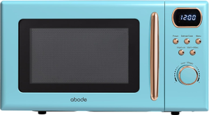 Abode AMD2004GRG Digital Microwave Oven Retro Style 700w 20L Blue & Rose Gold