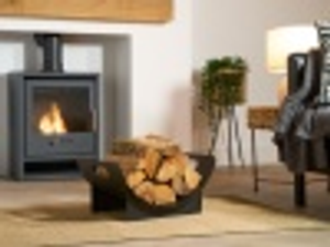 Adam Fairford Firewood Log Holder in Black