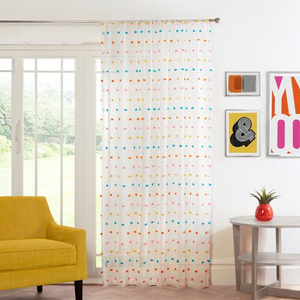 RAINBOW POM POM Multi 140x137 Voile
