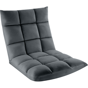 Poltrona relax Snooze, 2 in 1, velluto, regolabile in 14 posizioni