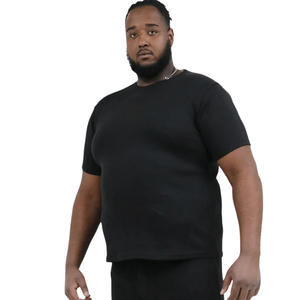 D555 Mens Motherwell Big & Tall Short Sleeve Thermal T-Shirt - 2XL / Black