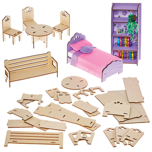 DIY Poppenhuis Meubels Houtwerkpakketten