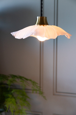 Frosted Flower Daisy Glass Easyfit Ceiling Light Shade