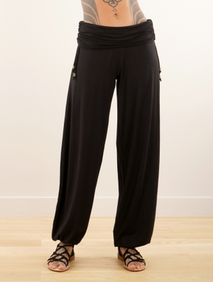'Pantalon bouffant "Nyléa", Noir'