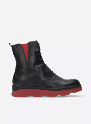 Akita WR - black/red leather - Black, 40