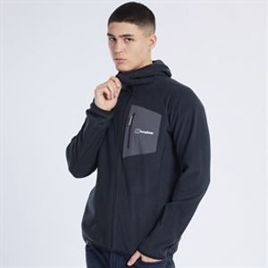 Berghaus Mens Tathwell Hooded Fleece Jacket Jet Black