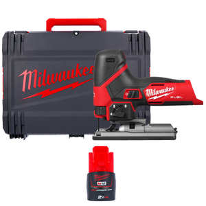 Milwaukee M12FJS 12V FUEL Cordless Brushless Jigsaw With 1 x 2.0Ah Battery & Case