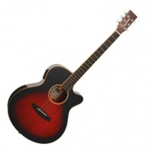 Tanglewood TW4TLCE Winterleaf Thinline Super Folk Electro Acoustic, Autumn Vintage Burst Gloss