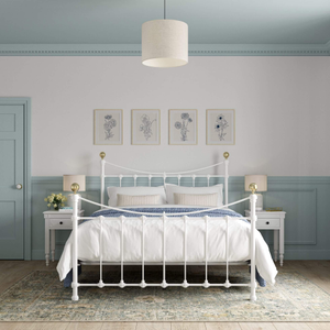 Arabella Bed, Double - Porcelain White