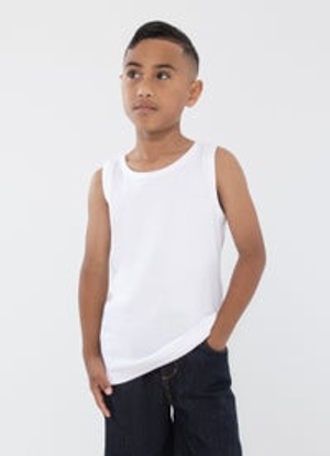 STMNT Kids Base Rib Singlet White