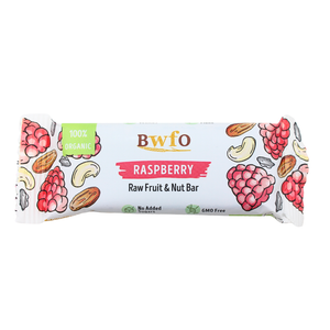 Organic Raspberry - Raw Fruit and Nut Bar 40g