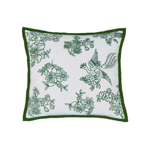 Hibiscus Cushion 50cm x 50cm, Green