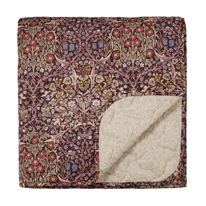 Blackthorn Quilted Throw, Damson