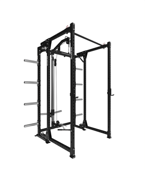 Bulldog Gear - Home Gym Series - Freestanding Folding Power Rack With Pull Up Bar