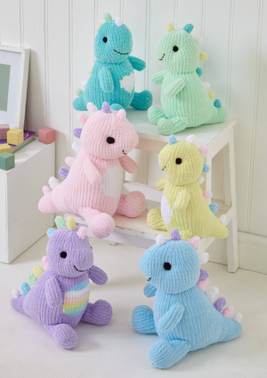 Dinosaurs in King Cole Yummy and Dollymix (9202)