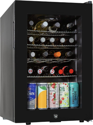 Kuhla KBC2B Table Top Mini Fridge 62L 48 Can Lockable Drinks & Beer Fridge Black