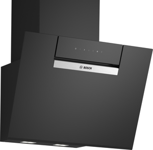 Bosch DWK67FN60B Series 4 Wall-mounted cooker hood 60 cm clear glass black printed