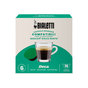 Bialetti - kawa w kapsułkach bezkofeinowa Dolce Gusto Decaf - 16 kapsułek