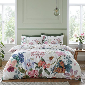 RHS Exotic Garden King Duvet Set White