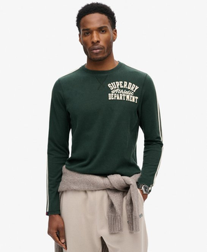Vintage Athletic gestreepte top met lange mouwen