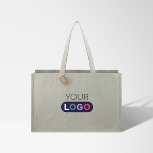 Full Color Repose 10 oz. Recycled Cotton Shoulder Tote Bag