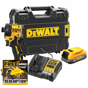 DeWalt DCF870E2T-GB 18V XR Brushless Hydraulic Impact Driver with 2 x 1.7Ah POWERSTACK Battery